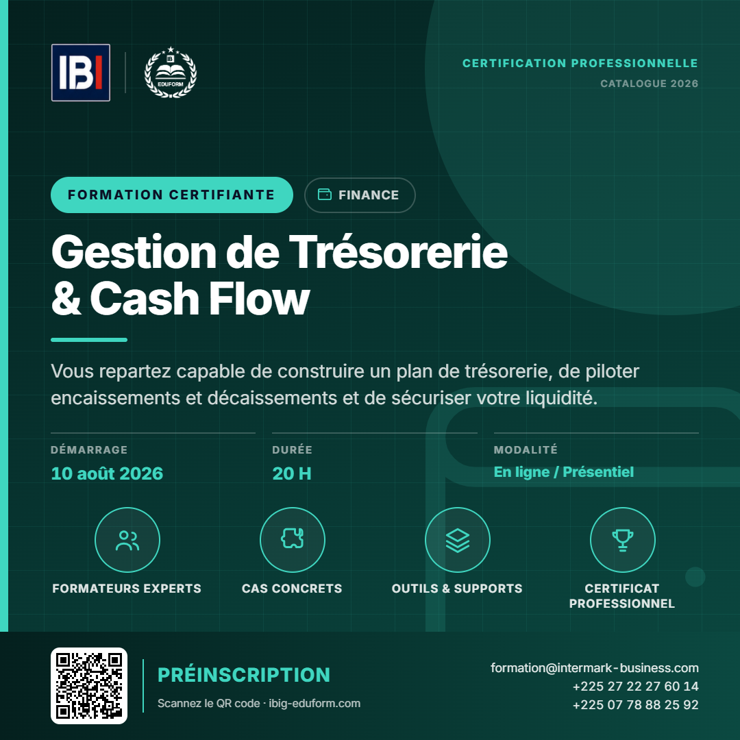 Gestion de Trésorerie & Cash Flow