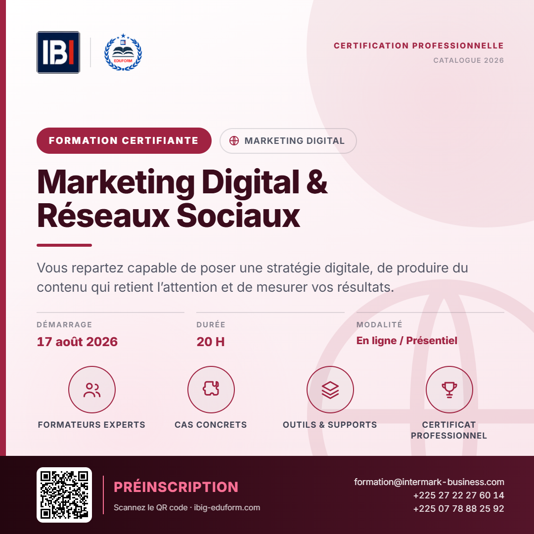 Marketing Digital & Réseaux Sociaux