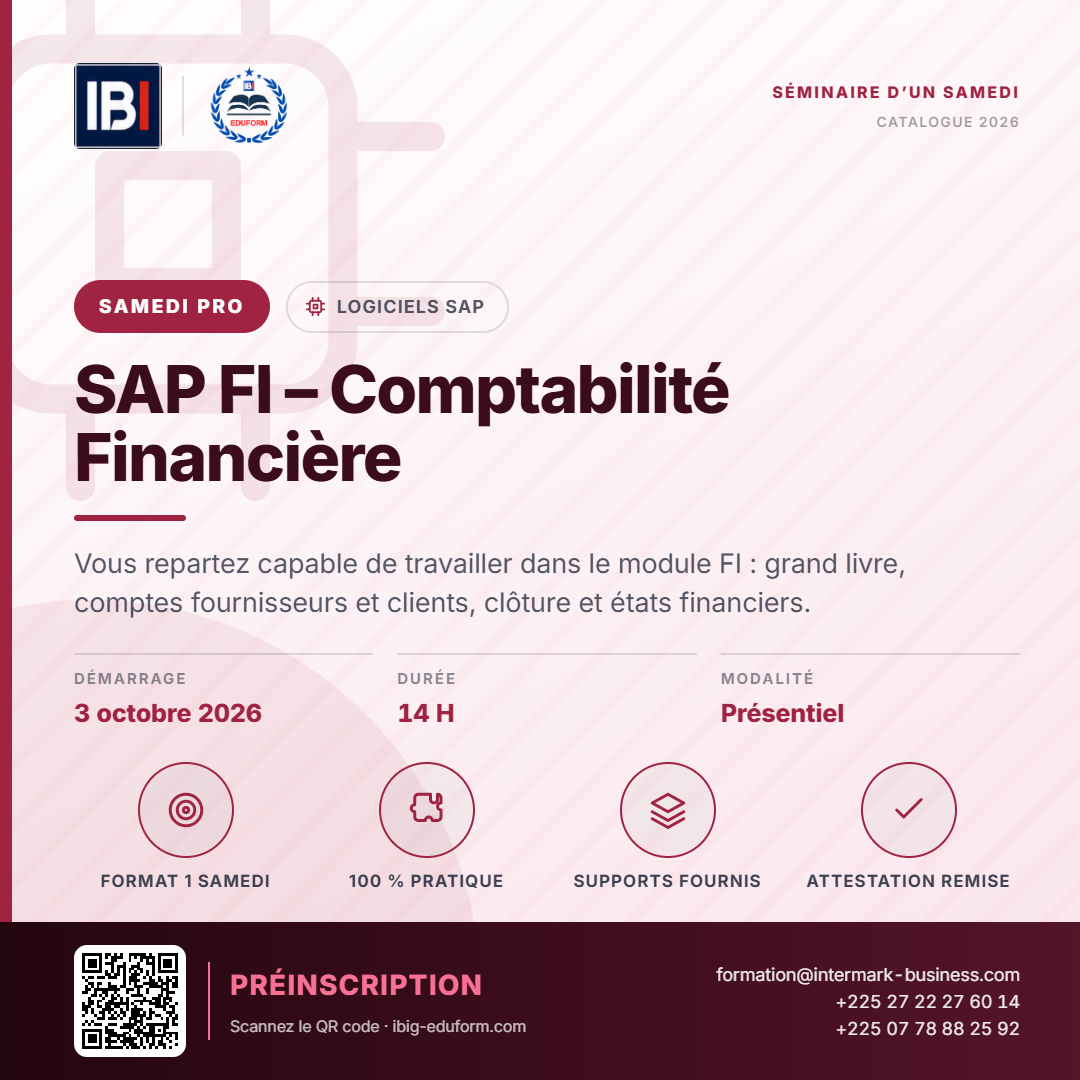 SAP FI – Comptabilité Financière