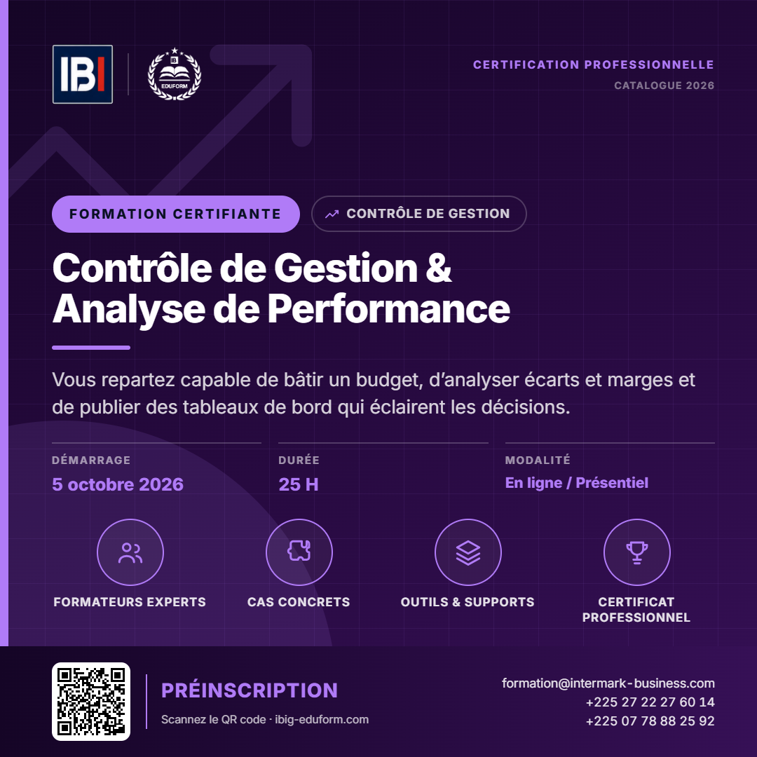 Contrôle de Gestion & Analyse de Performance