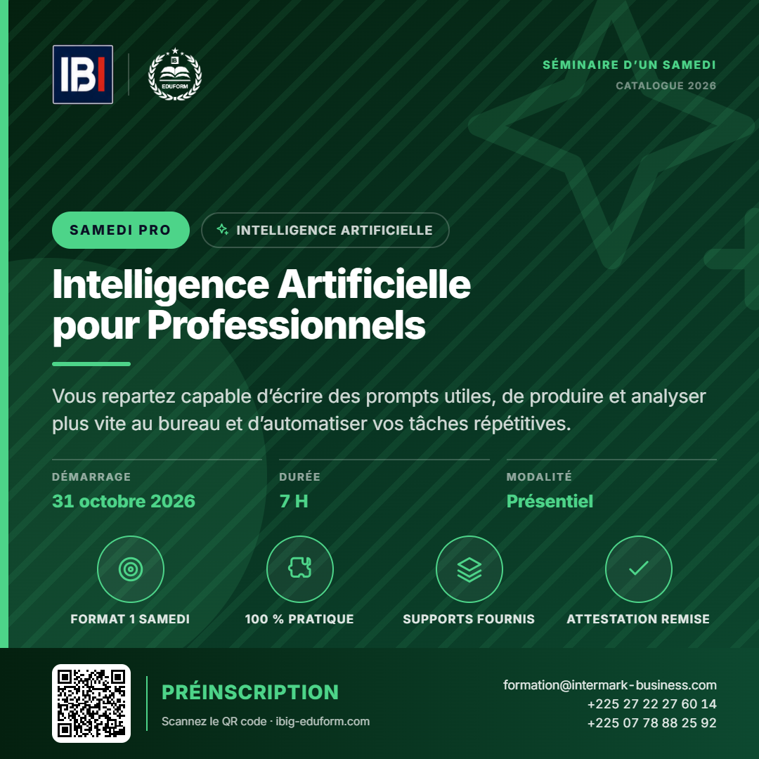 Intelligence Artificielle pour Professionnels