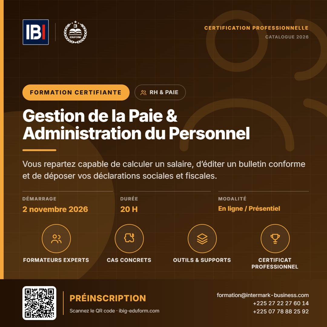 Gestion de la Paie & Administration du Personnel