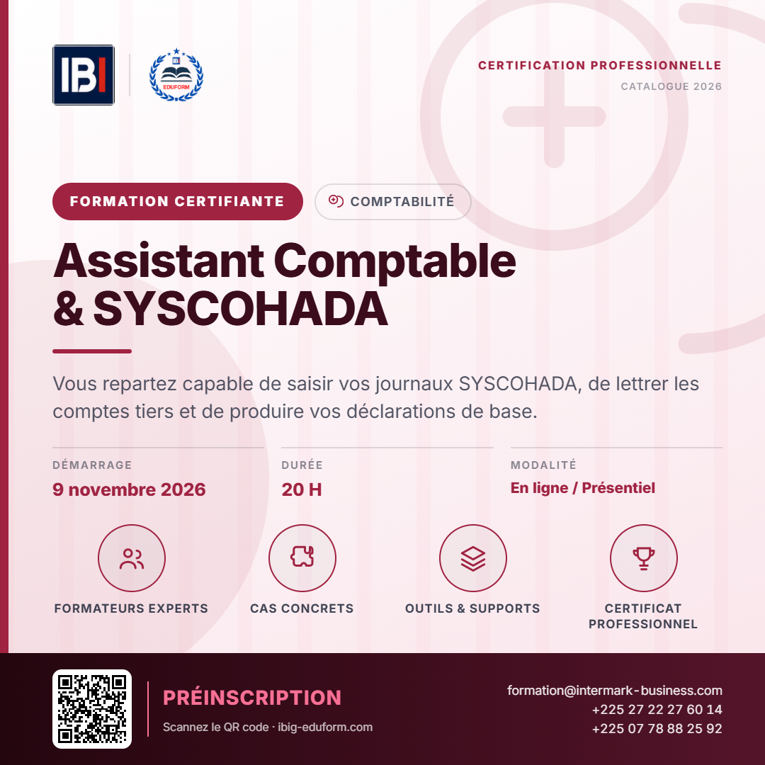 Assistant Comptable & SYSCOHADA